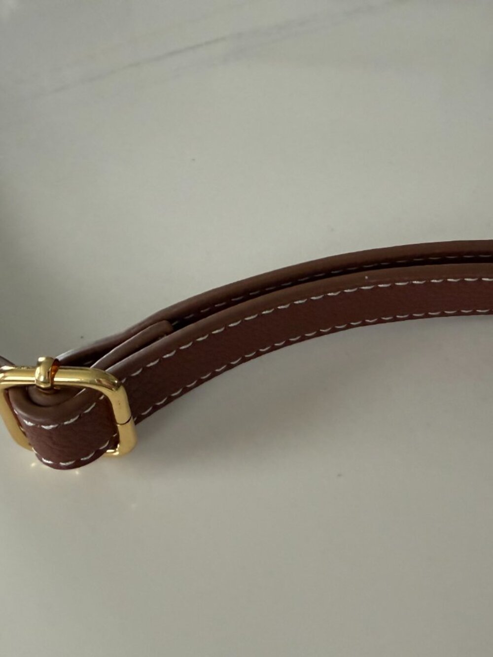 Tommy Hilfiger Navy Blue & Brown Crossbody Bag Gold Logo Crossbody Purse - Picture 4 of 13